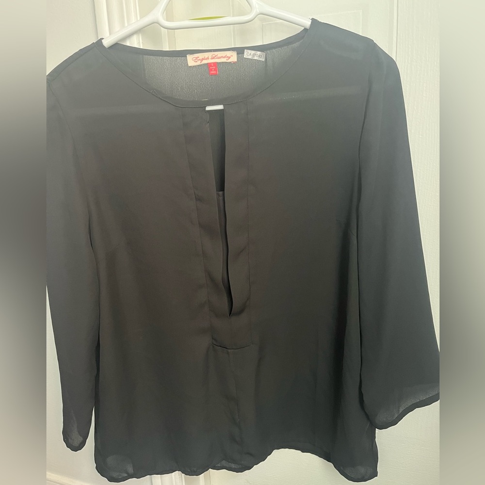 English Laundry Black Blouse Size Small